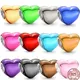 New Arrivals Metallic Pink Purple Blue & Yellow Heart Charm Beads Fit Original Pandora Bracelet 925