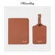 Dropshipping Free Monogrammed Initial Letters Saffiano PU Leather Passport Holder Cover Luggage Tag