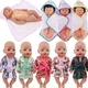 Doll Clothes Bathrobe Set Pajamas For 18 Inch American Doll Girls 43 Cm New Reborn Baby Doll