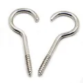 Light Hook Ring Question Mark Hooks Sheep Eye Hook Screws Nickel Self-tapping Screw Hooking 1# 2# 3#