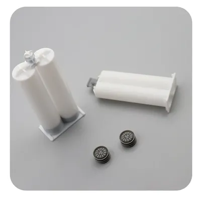50ml 1:1 2:1 4:1 10:1 PP Epoxy Resin Dispenser AB Glue Dual Cartridge Adhesive Mixing Tube