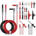 24 In 1 Multi Test Leads Kit Electrical Multimeter Test Lead With Alligator Clips Test Probe Spring