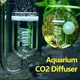 CO2 Diffuser Aquarium Glass Spiral Carbon Dioxide Atomizer Diffuser With Suction Cup For Aquarium