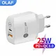 Olaf USB C Charger PD 25W Fast Charging Charger Type C Mobile Phone Chargers Power Adapter for