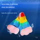 Comfortable Silicone Flippers Kids Swim Fins for Swimming and Diving Size Suitable Beginners Kids