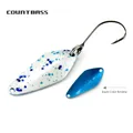 COUNTBASS Trout Fishing Spoons 2.4g 3/32oz Casting Metal Lure for Salmon Pike Bass Metal Brass Baits