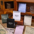 Journamm 2023 09-2024 12 einfarbiger Mini-Spulen kalender mit Punkten Aufkleber Tages planer