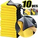 10/5/3/1pcs Thicken Microfiber Car Cleaning Towels Soft Quick Drying Windows Mirrors Wiping Rags