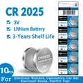 10pcs160mAh CR2025 Battery Coin Cells CR 2025 DL2025 BR2025 LM2025 ECR2025 3V Lithium Button Battery