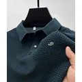 High Quality M-4XL Summer New Men's Short Sleeve T-shirt Cool and Breathable POLO Shirt Business