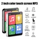Mini Portable Bluetooth Touch Screen MP3 Player Walkman Music Players Built In Speaker With