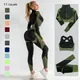 Seamless Women Yoga Sets Female Sport Gym Suits Wear Running Clothes Women Fitness Sport Yoga Suit