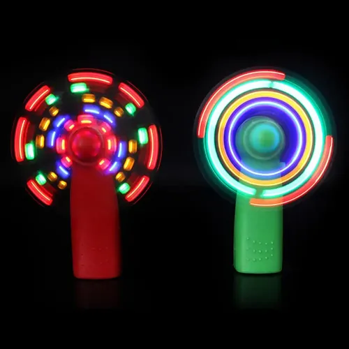 Heißer Verkauf bunt leuchtende Mini-Fan Windmühle Spielzeug blinkendes Licht Fan Kinder Spielzeug