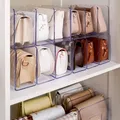 Handbag Storage Rack for Women Clear Acrylic Partition Display Cabinet Handbag Books Divider