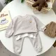 Kleinkind Outfits Baby Boy Trainings anzug niedlichen Bärenkopf Stickerei Sweatshirt und Hose 2