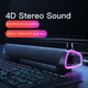 4D Computer Wired Loudspeaker Bluetooth 5.0 Bar Stereo Sound Subwoofer Surround Soundbar Speaker For