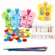 Montessori Toys Children Learn Basic Life Skills Teaching AIDS Clothing Threading Buttons Sewing