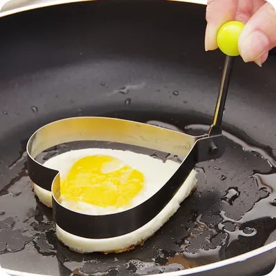 Formen Edelstahl Spiegelei Shaper Eierform DIY Frühstück Ei Pfannkuchen Ringe Sandwich Küchengeräte