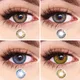 UYAAI 2Pcs Blue Contact Lenses For Eye Popular Lense Eye Color Cosplay Blue Colors Cosmetic Contact