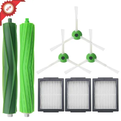 Hepa-Filter + Seitenbürste + Bürstenrolle für iRobot Roomba i7 E5 E6 Serie Roboter-Staubsauger Image