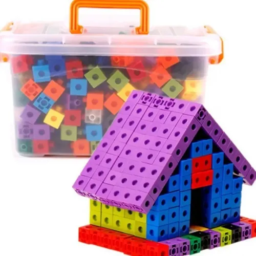 Kinder würfel lehren Spielzeug aus Puzzle-Blöcken und Plastik blöcken für die frühe Kindheit in