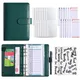 2023 A6 Budget Binder Planner With 6 Pieces Cash Envelopes Colorful PU Leather Notebook Binder With