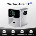Wanbo Mozart 1 Android 9 0 2k 4k Projektor 1080p Full HD tragbarer Projektor WLAN 6 2 32GB Autofokus