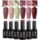 10ml Nude Color Gel Nail Polish Set Autumn Semi Permanent Soak Off UV LED Gel Varnishes For Manicure