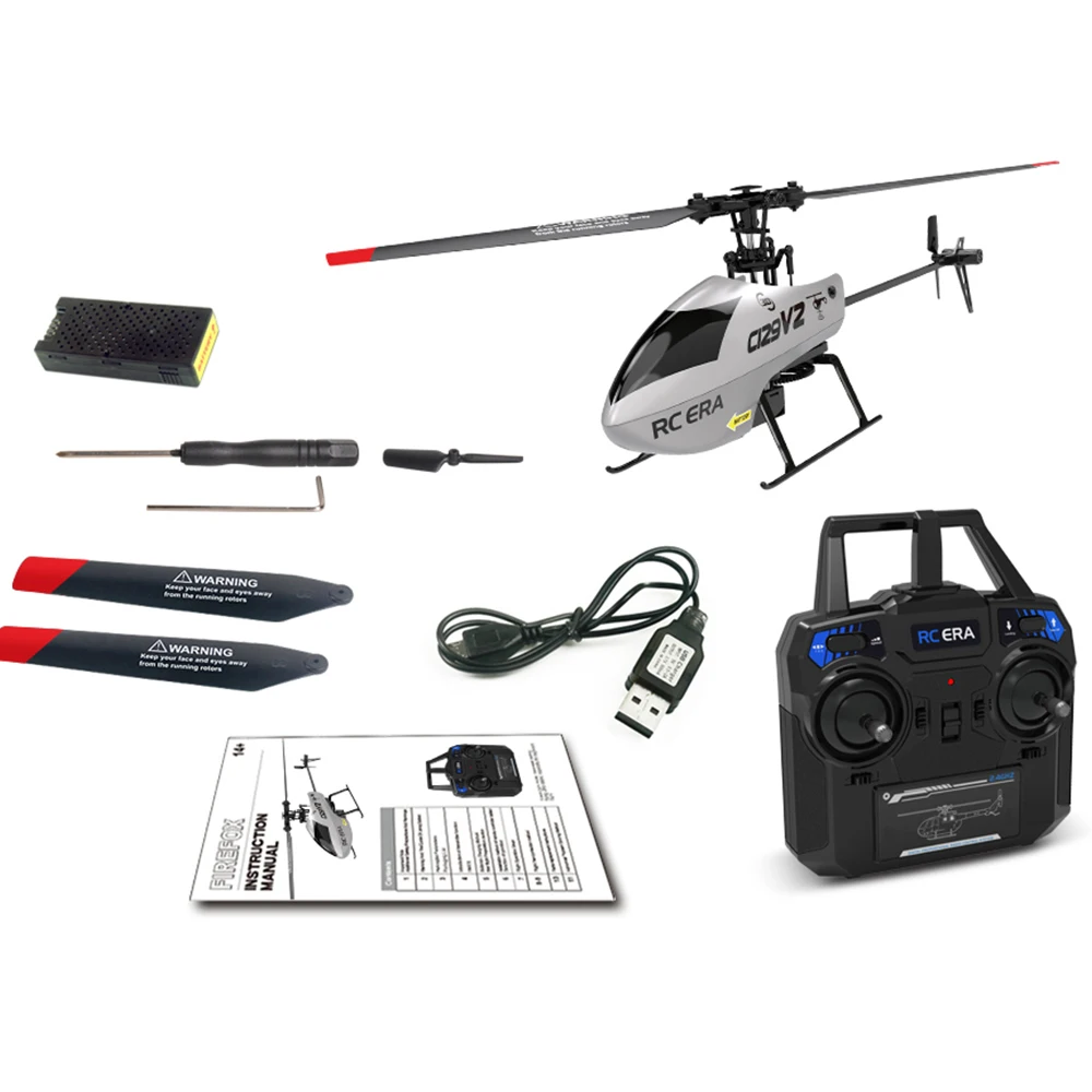RC ERA C129V2 RTF RC Hubschrauber 2,4 GHz 6-achsen Gyroskop One Click 3D Flip Fernbedienung Flugzeug Hobby Spielzeug