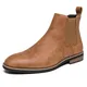 British Style Chelsea Boots For Men Ankel Boots Business Dress Boots Antumn Bota Masculina Split