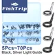 FishTrip Single Foot Fishing Rod Guides Repair Kit Micro Guides for Light-spinning Casting and Fly