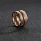 Frosted Ring Exquisite Men Women Couple Ring Rose Gold Silver Color Wedding Engagement Rings Jewelry