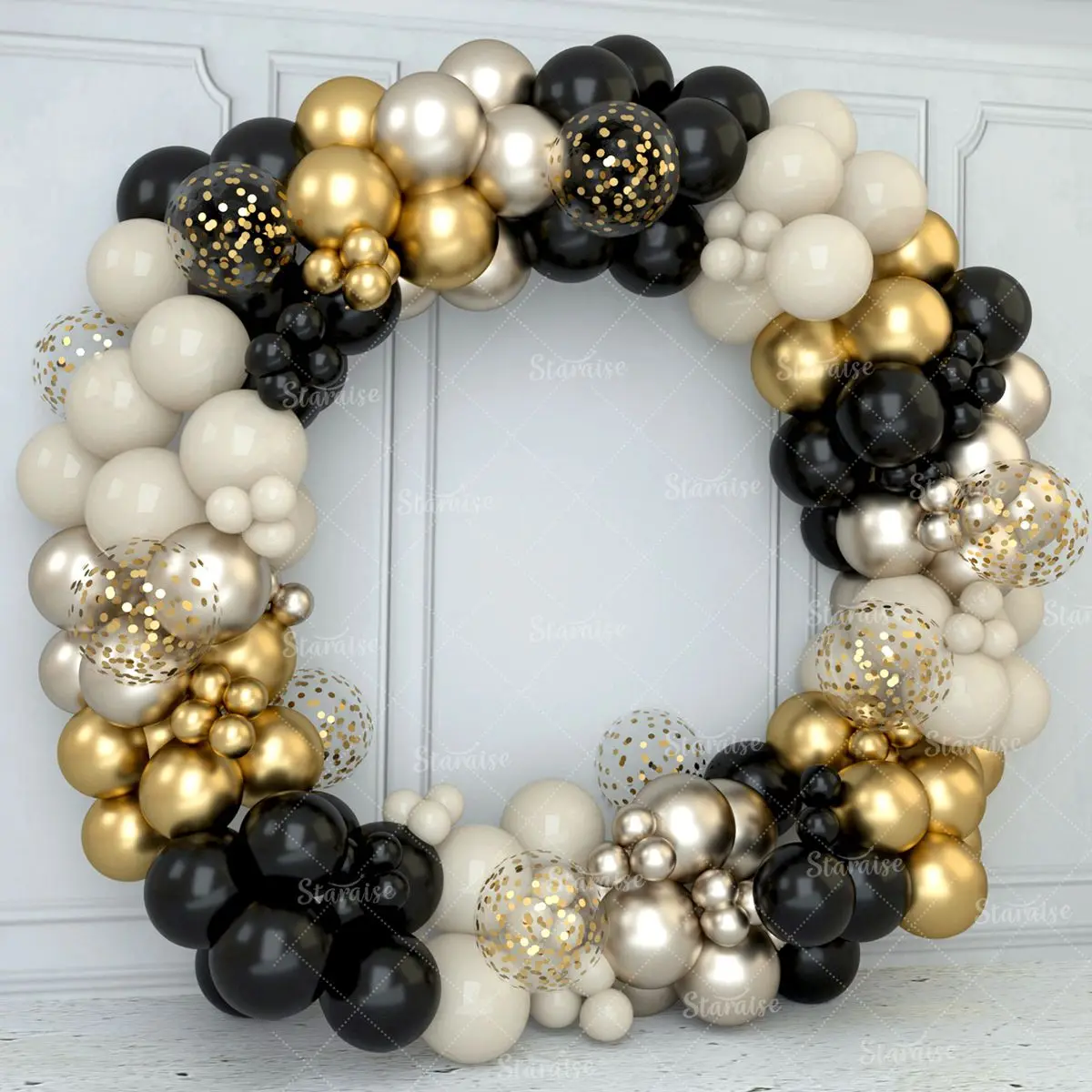 Geburtstag Schwarz Gold Ballon Girlande Bogen Kit Happy 30 40 50 Geburtstag Party Dekoration Erwachsene Baby Dusche Ballon Geburtstag Dekor Image