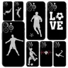 Fußballspieler Fußball Kunst Luxus Schutz Soft Phone Fall für iPhone 13 15 14 12 11 Pro max xr x se