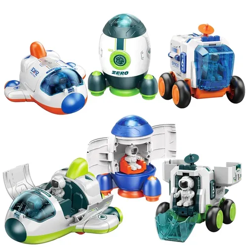 Kinderspiel zeug Autos Spielzeug für Kinder Mini Auto Modell Raumschiff Raketen fahrzeug Modelle für