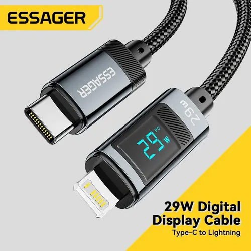 Essager usb typ c kabel für iphone14 13 12 11 pro max pd 29w schnell ladekabel für iphone ladekabel