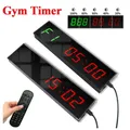 LED Großbild-Fitness-Timer 1 5 Zoll digitales Training studieren Countdown/Up Wecker Fernbedienung