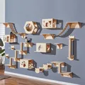 Katze Wand möbel Kletter regal Wand Stufen Treppe mit Sisal Seil kratzen Schleif krallen Spielzeug
