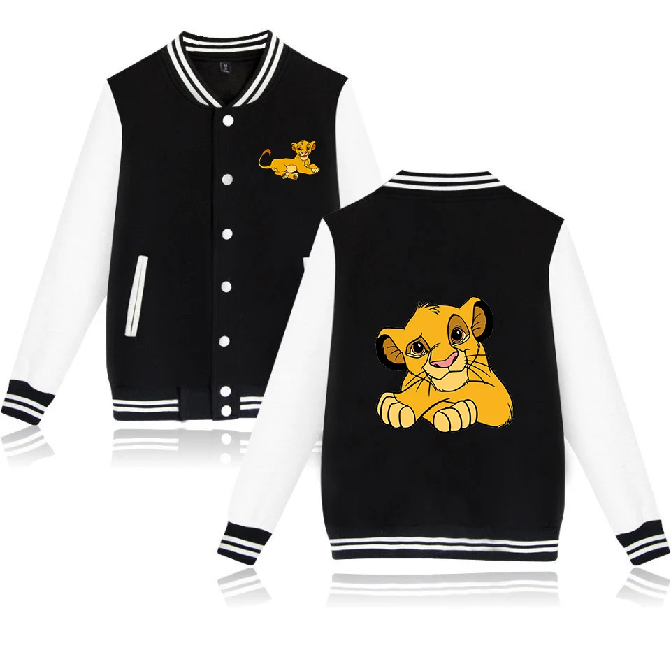 Der König der Löwen Simba Baseball Jacke Männer Frauen Hip Hop Harajuku Jacken Streetwear Kinder Jungen Mädchen Lose College Mäntel