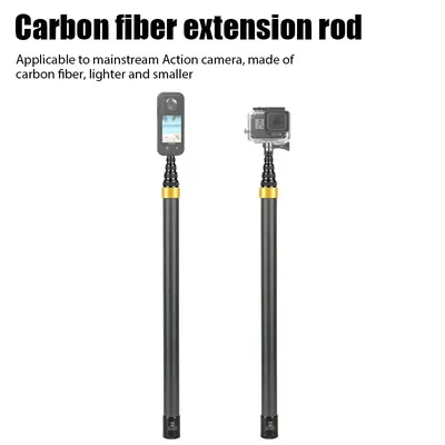 290 cm Carbon Fiber Invisible Extended Edition Selfie Stick für Insta360 X3 GO 3 Action 4 Zubehör für GoPro Selfie Stick