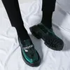 Männer Schwarz Leder Schuhe Japan Harajuku Koreanische Mode-Business Hochzeit Leder Schuh Männer Hohe Sohle Plattform Casual Leder Schuhe