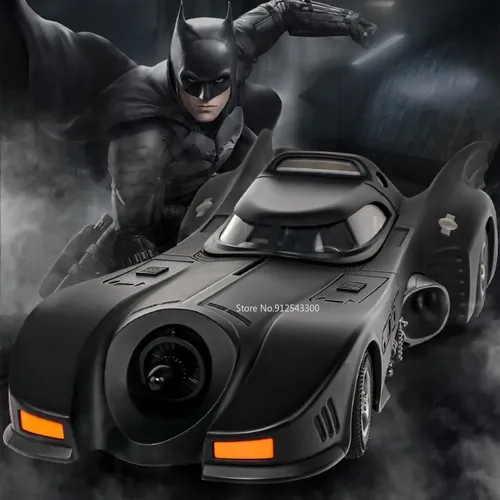 Batmobile Spielzeug auto Modell Modell Legierung Diecst Sound Licht im Maßstab 1/18 kann Maßstab