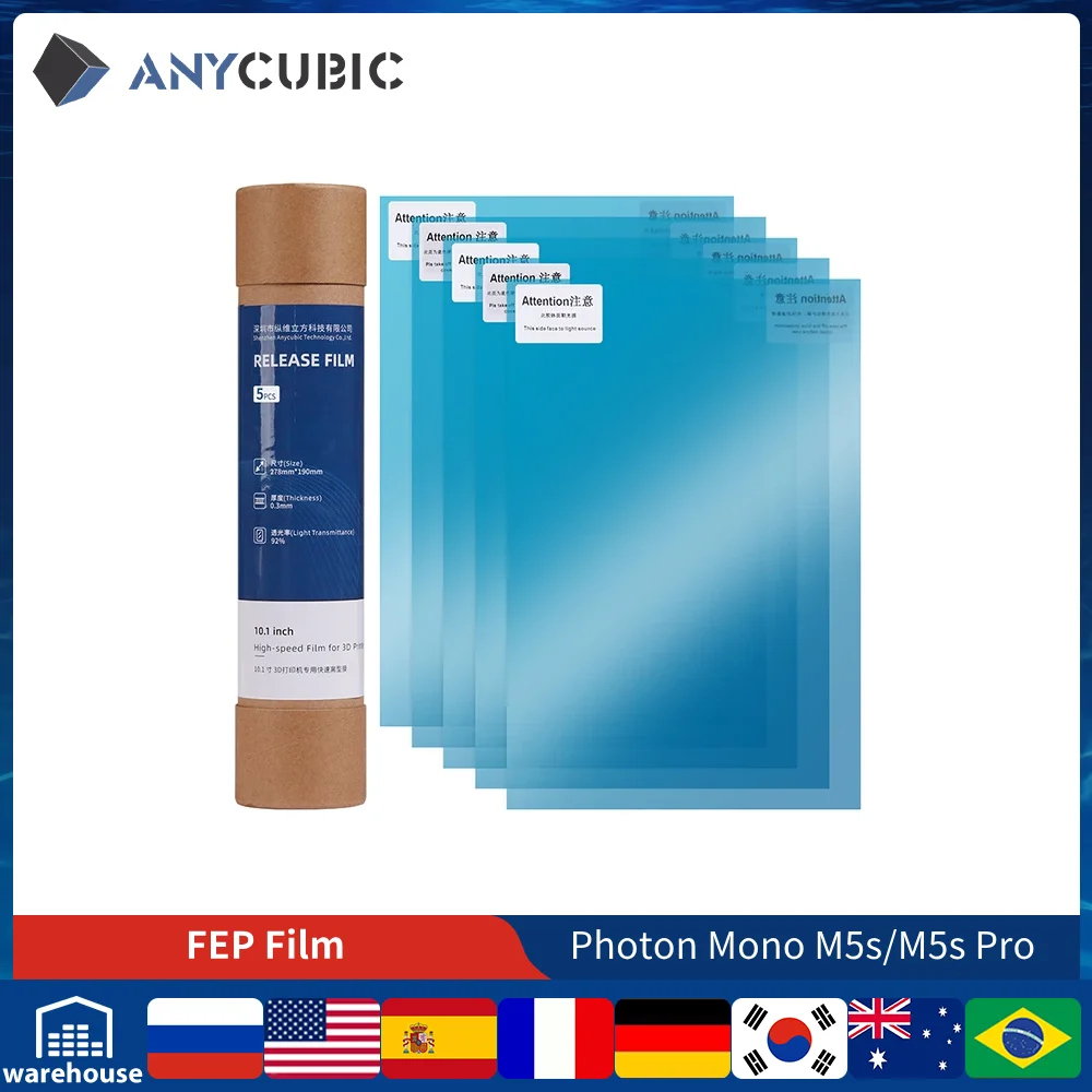 ANYCUBIC ACF Film 3D Drucker Teile 5 stücke/2 stücke Quick Release Film Für Photon Mono M5s/M5s pro 3D Drucker Zubehör Image