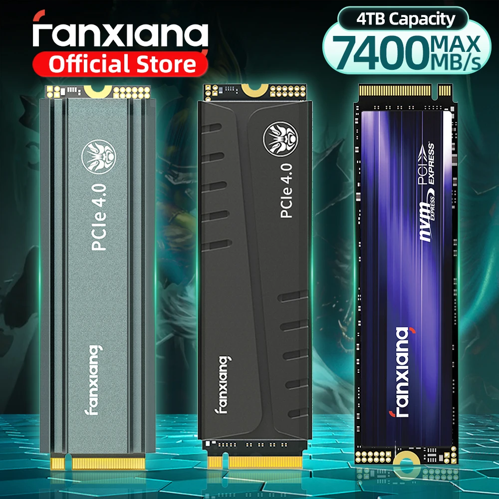 Fanxiang S660/S770/S880 SSD NVMe M2 PCIe4.0x4 1 TB 2 TB 4 TB Internes Solid-State-Laufwerk für PlayStation5/PS5 Desktop SSD-Festplatte Image
