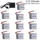 3 7 v 500mah 3 7 25c Lipo batterie und Ladegerät für wltoys v931 f949 xk k123 6ch rc Hubschrauber