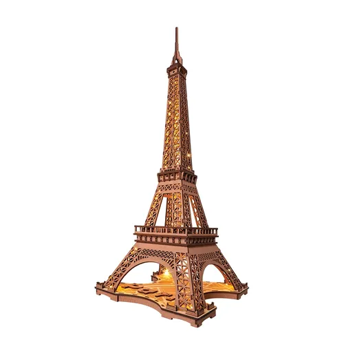 Robot ime 3D Holz Puzzle Spiel Nacht des Eiffelturms 1:638 Modelle für Kinder Erwachsene DIY