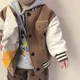 Kinder jacke Frühling und Herbst Jungen und Mädchen Jacke Baseball Uniform niedlichen kleinen Bären