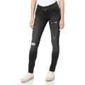 LTB Jeans Damen Jeans Molly M - Jeans Damen Slim aus Baumwollmischung Slim Denim Dunkel mit Reißverschluss Mittlere Taille - Grau