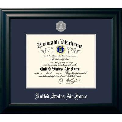 Patriot Frames Air Force 8.5x11 Discharge Frame Silver Medallion