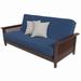 Denali Queen Dark Cherry Futon Set with Stratus Mattress and Cover